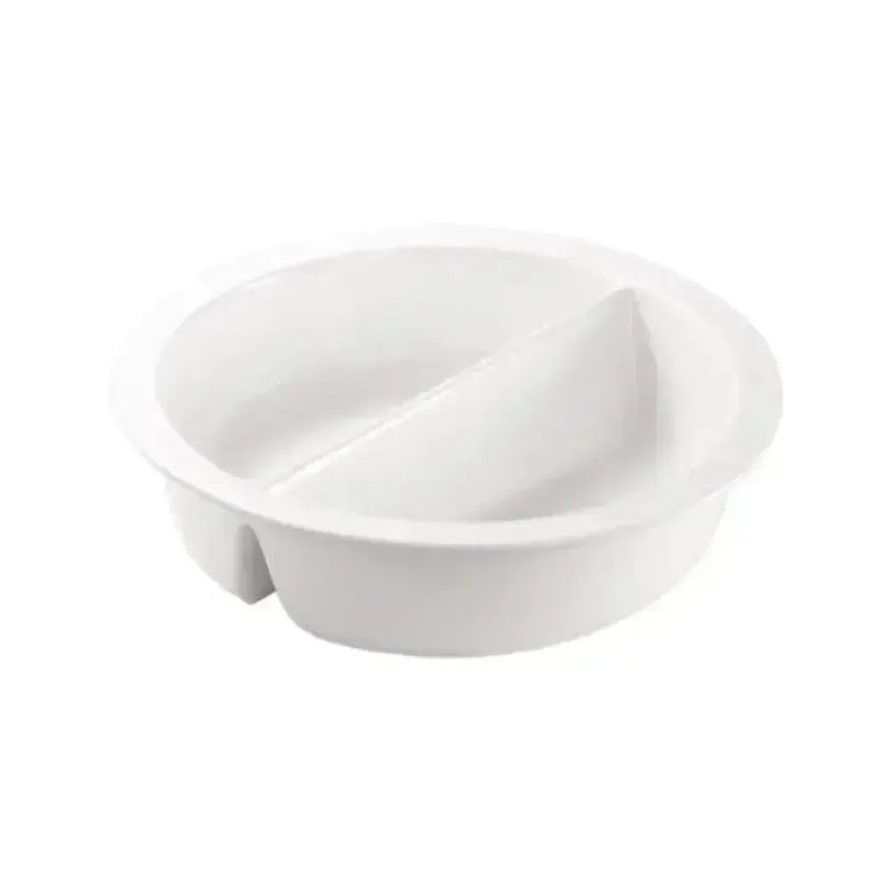 Wundermaxx Porcelain Round Divided Pan Insert, Ø 39 x H 6.5 cm, Capacity 5.8 Litres