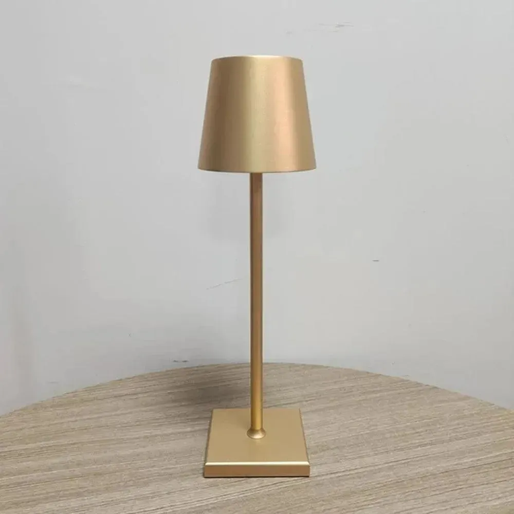 Wundermaxx, Table Lamp, 3000 mAh Battery, Type C USB, 38 cm Height, Gold Finish