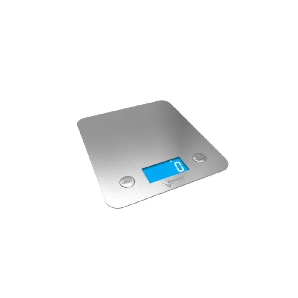 Electronic Weighing Scale 5kg Capacity, 1g Precision, Extra-Flat Stainless Steel Tray 18.7 x 21.7 cm