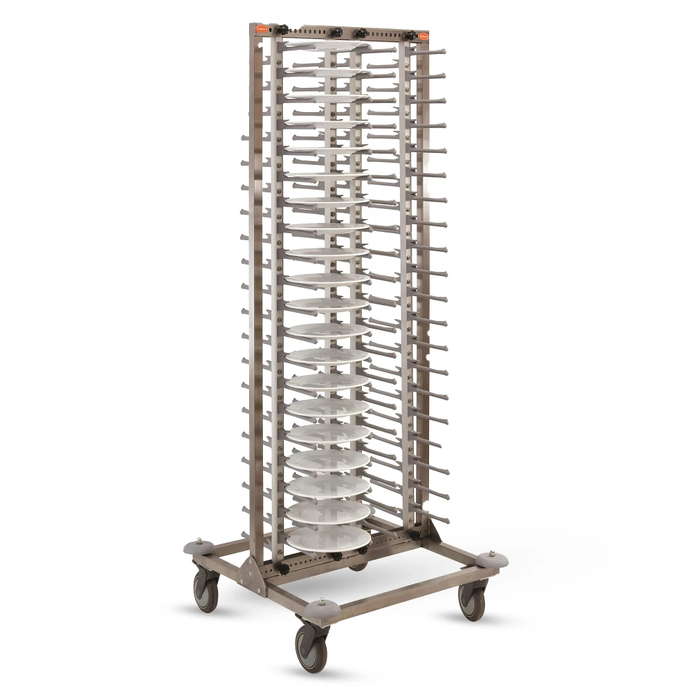 Tribeca, Plate Stacking Trolley, 80 Plates, 1820 mm Height