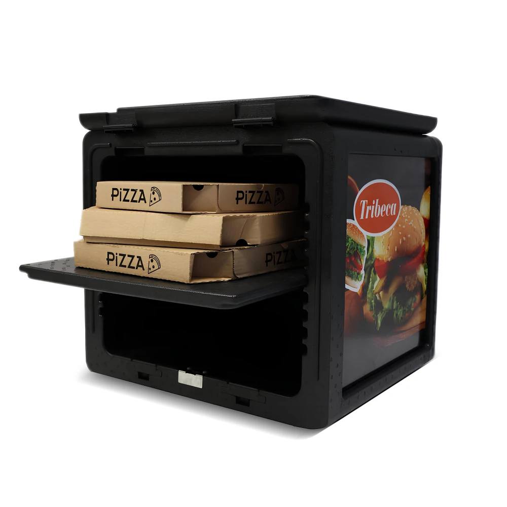 Tribeca, Mobile Pizza Box, Black, 585 mm Height